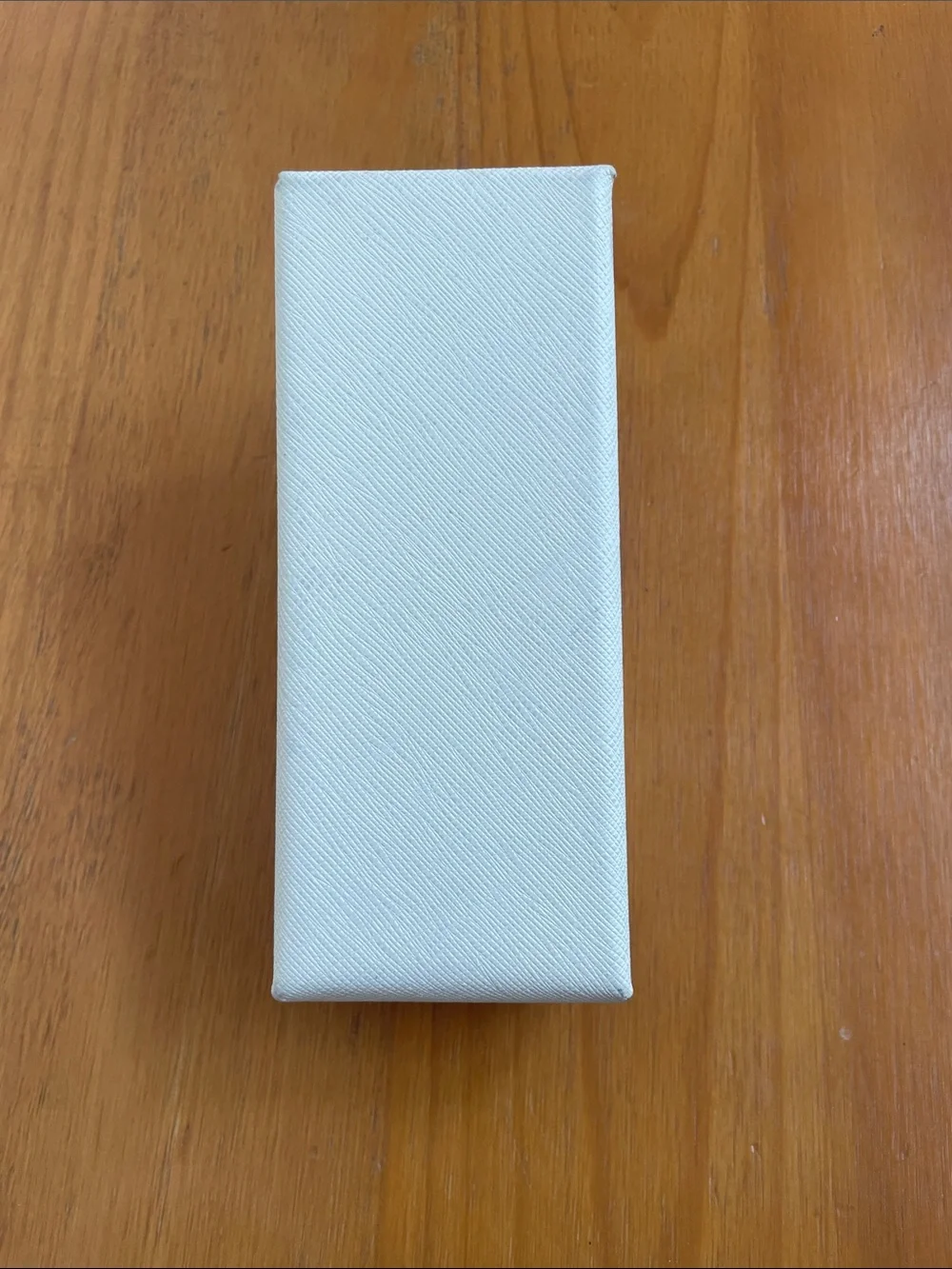 Prada Cream Textured Leather Glasses Case